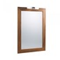 specchio semplice con luce vintage