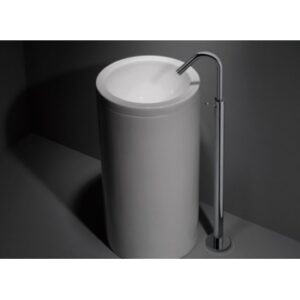 Miscelatore lavabo a colonna con doccia curva w/ca - immagine 2