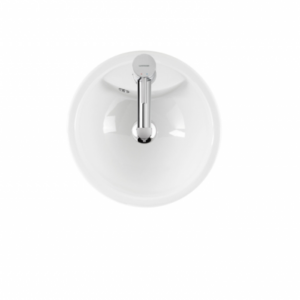 Lavabo incasso rotondo con foro - immagine 2