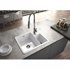 Lavello da cucina una vasca e un terzo con piletta valet - immagine 2