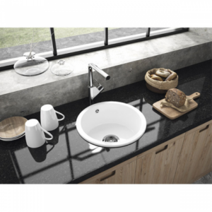 Lavello da cucina 44 tondo con piletta valet - immagine 2