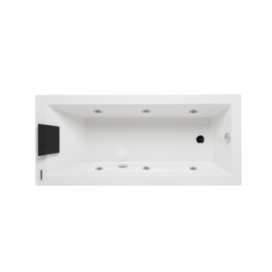 Vasca con kit idromassaggio cromo Vertice 170x70 - immagine 2