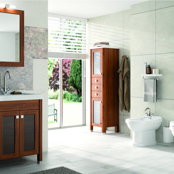 Mobile 68 completo di lavabo e specchio vintage